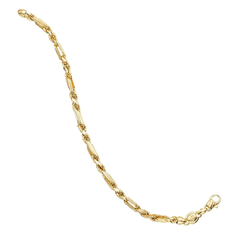 Luxury Necklaces -14K Yellow Gold 22" Figarope Necklace with Lobster Clasp FGRP090-22