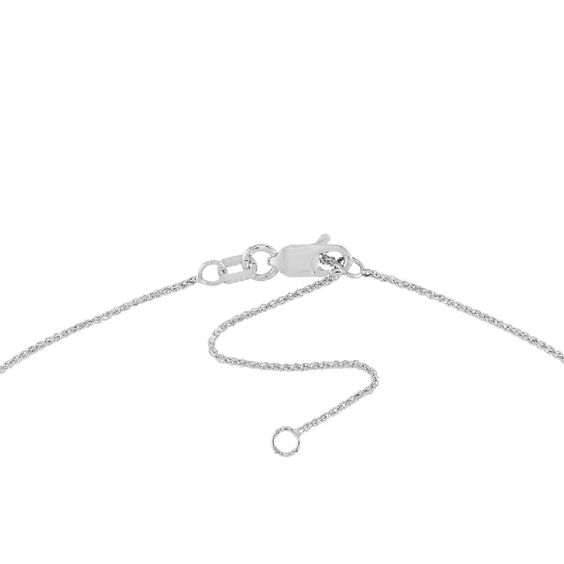 Elegant Silver Necklaces -White Gold 16-18" Wheat Chain