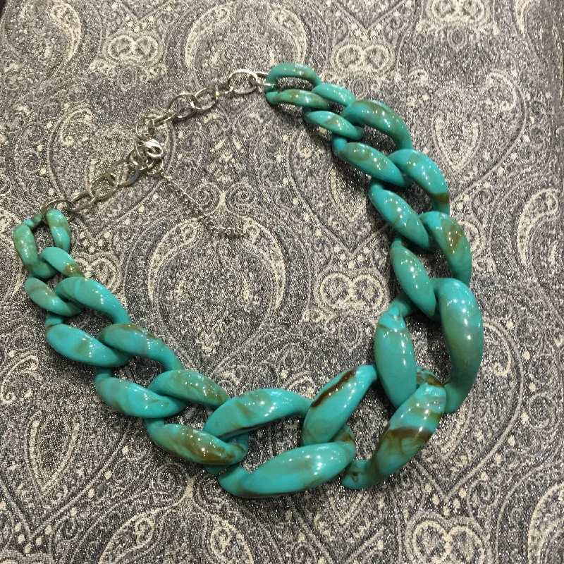 Luxury Necklaces for Men -Turquoise Acrylic Chain Necklace