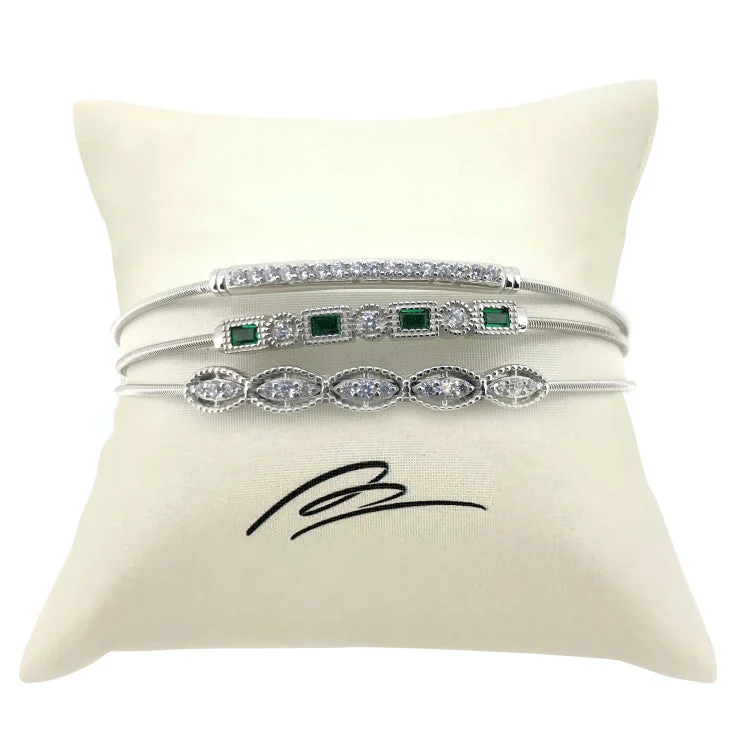 Bracelet Stack For Women-Emerald Stack