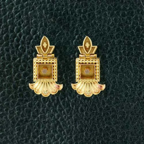 Party Earrings With Diamonds-Archeological Revival Estate Earrings