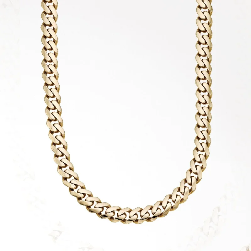 Fashionable Name Necklaces -14K Yellow Gold Polished 24" 11.5mm Ferrara Chain Necklace RC10337-24