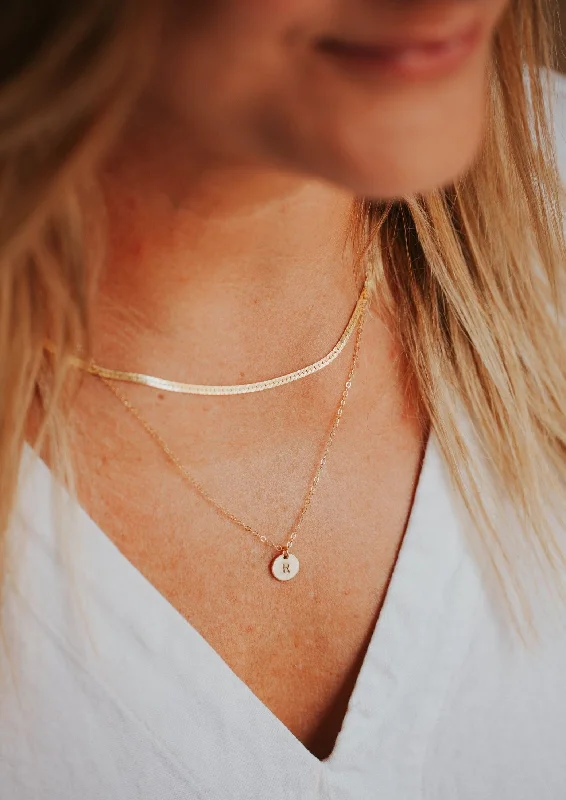 Gold Birthstone Necklaces -Tiny Dot Necklace