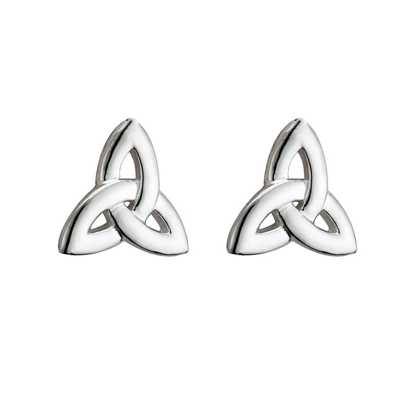 Multi-Layer Earrings-Sterling Silver Trinity Knot Earrings