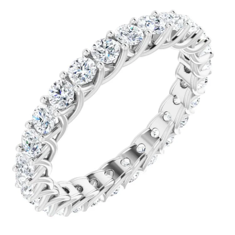 Custom promise rings with diamonds-Platinum 1 1/2 CTW Diamond Eternity Band