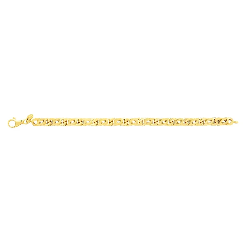 Beaded Necklaces -14kt Gold 24" Yellow Finish Polished Fancy Necklace with Lobster Clasp RC9604-24