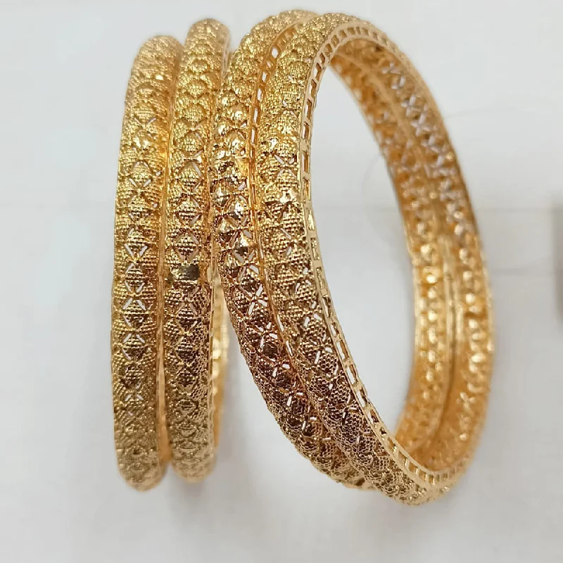 Wedding Bangles For Bride's Family-Padmawati Bangles Gold Plated Bangles Set