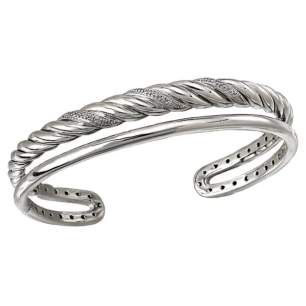 Silver Wrap Bracelets For Women-Ladies Fashion Bangle