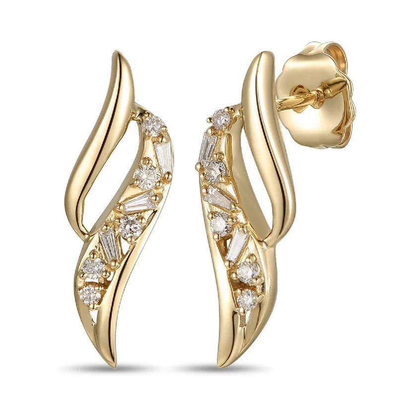 Earrings With Pearls-Le Vian Creme Brulee® Diamond Earrings TRME 32C