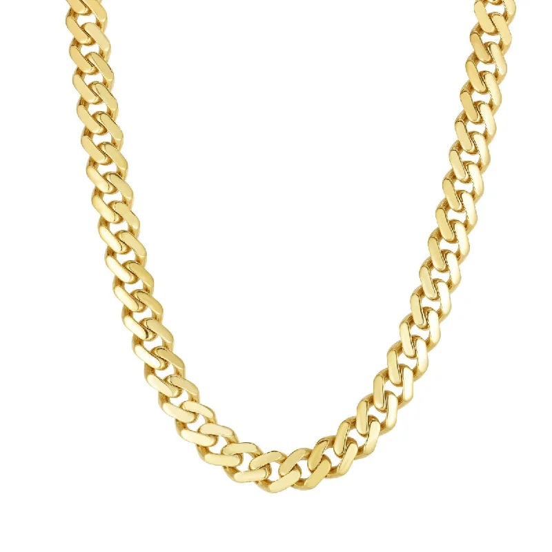 Gift Boxed Necklaces -14K Yellow Gold Polished 22" 9.5mm Ferrara Chain Necklace RC10336-22