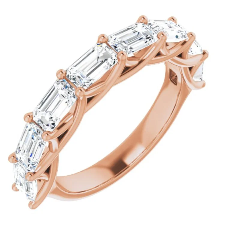 Fashion rings for special occasions-14K Rose 2 5/8 CTW Natural Diamond Anniversary Band