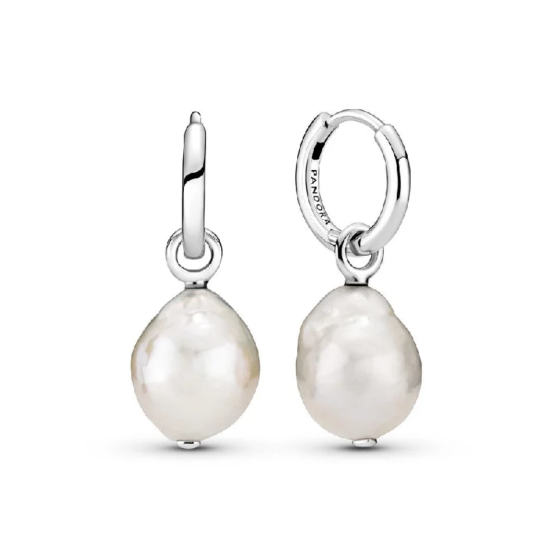 Crystal Drop Earrings For Women-Freshwater Cultured Baroque Pearl Hoop Earrings 299426C01