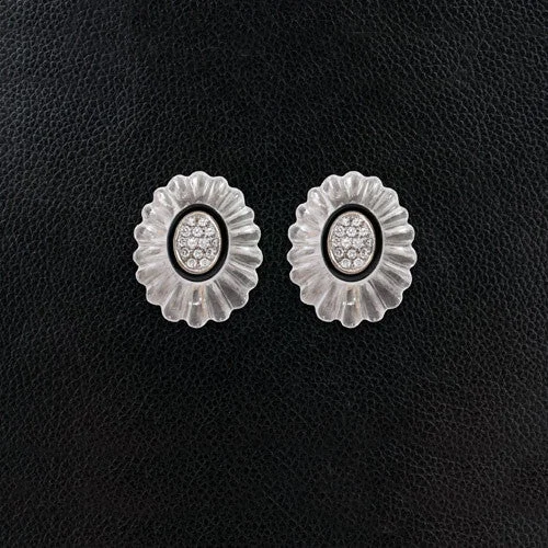 Wedding Earrings With Pearls-Crystal & Diamond Estate Earrings