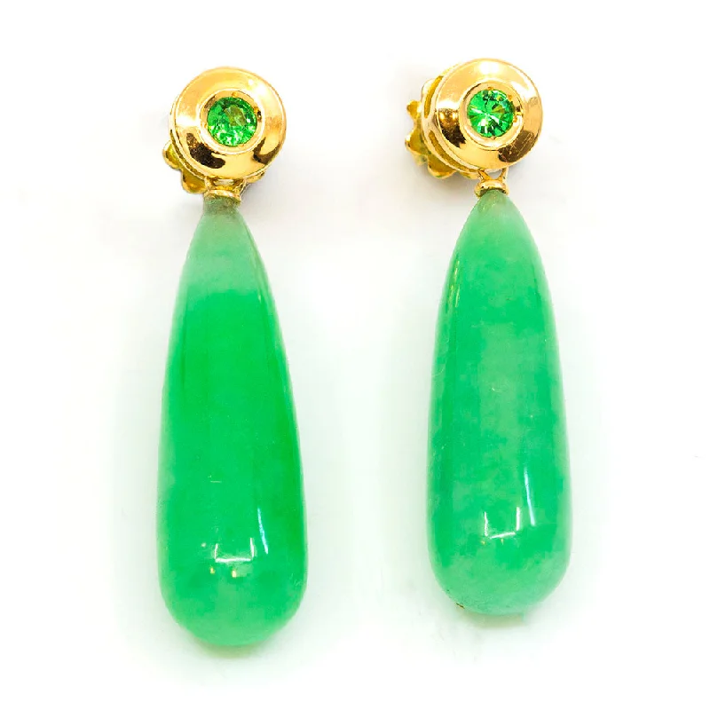 Unique Dangle Earrings-Jade Drop Earring