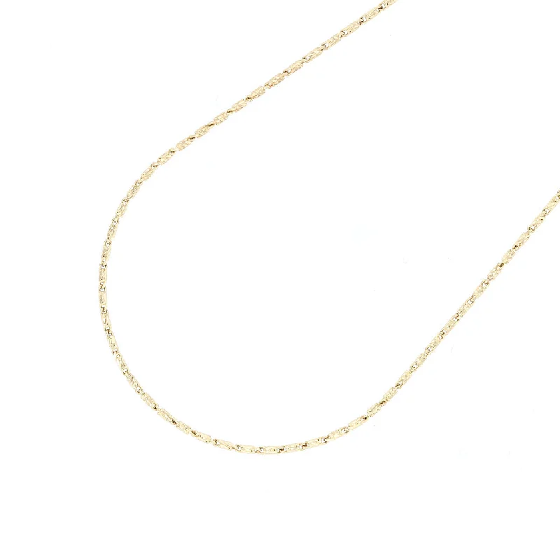 Custom Gold Necklaces -Yellow Gold 24" Raso Chain