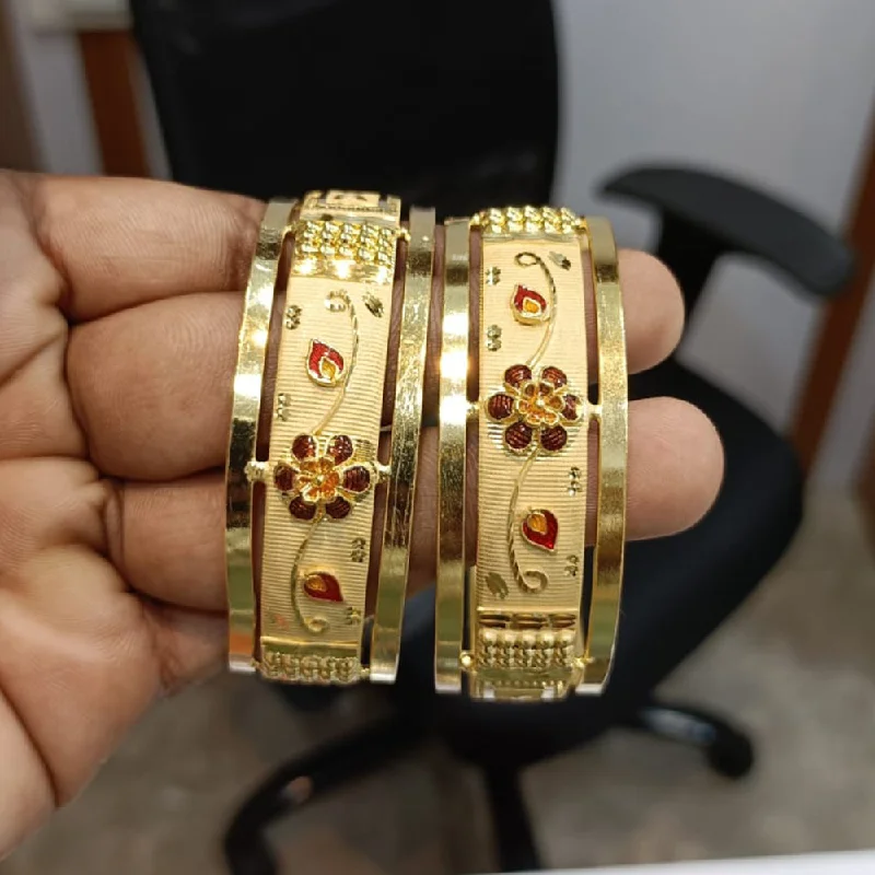 Bangles For Elegant Bridal Look-Pari Art Jewellery Forming Bangle Set