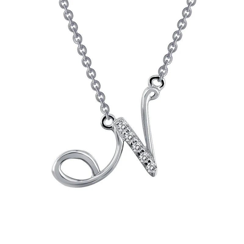 Artistic Necklaces -NK CL SS PT .05 CTTW RFG DESIG