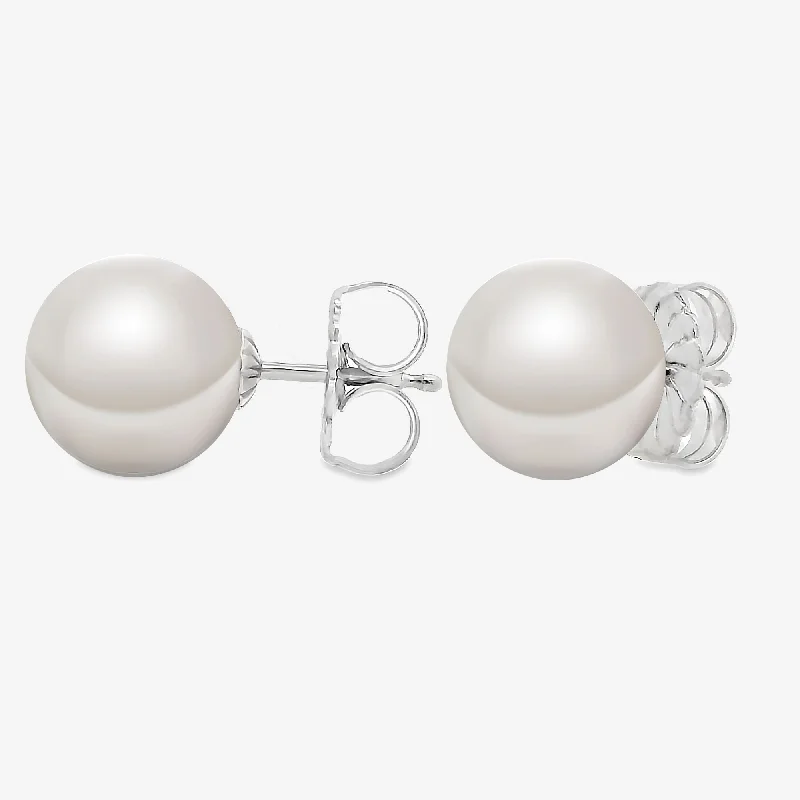 Long Earrings-10.8MM White South Sea Pearl Earrings