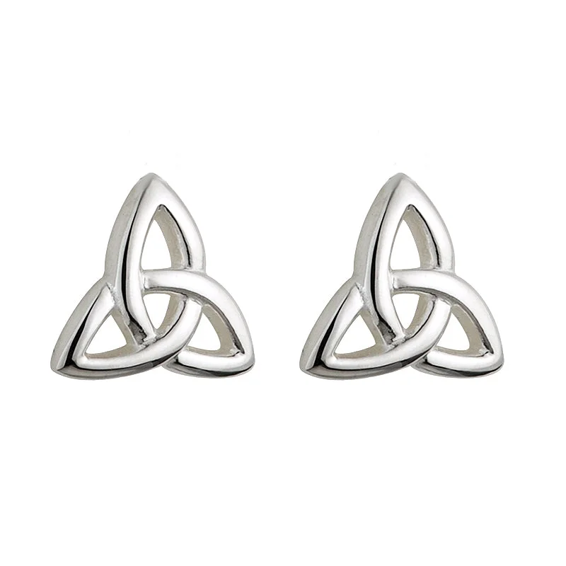 Classic Earrings-Sterling Silver Kids Trinity Earrings