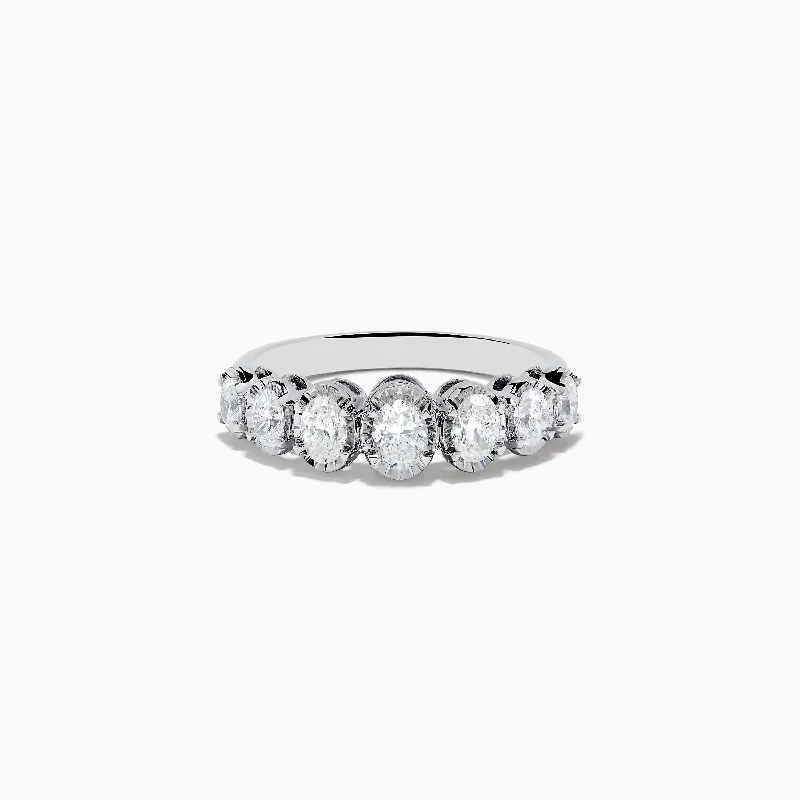 Designer rings-Pave Classica 14K White Gold Diamond Ring