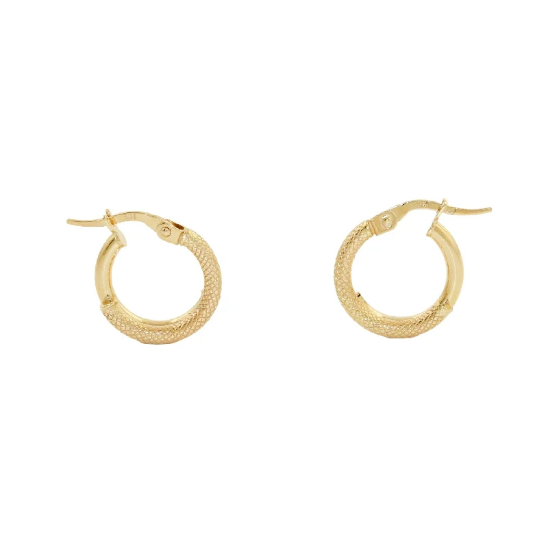 Designer Silver Earrings-10k x Double Snake Hoop Earring