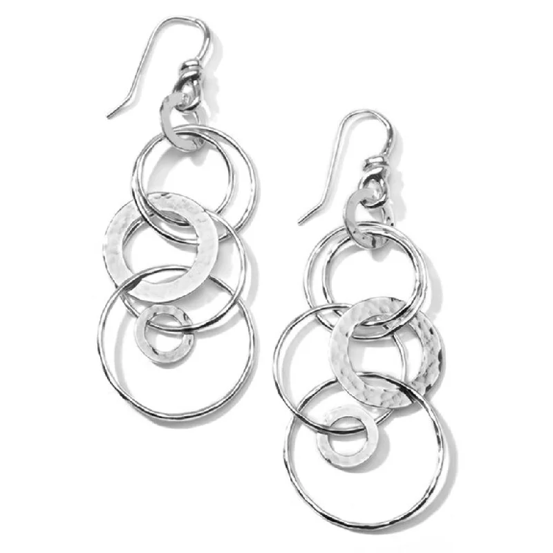 Teardrop Earrings-Ippolita Sterling Silver Classico Medium Hammered Jet Set Drop Earrings